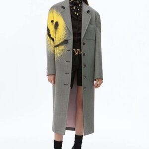Alexander Wang Spray Paint Drop Shoulder Coat